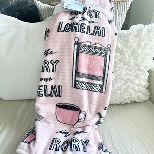 NEW Gilmore Girls Pink & White Stripe Blanket - I'm the Rory to Your Lorelai